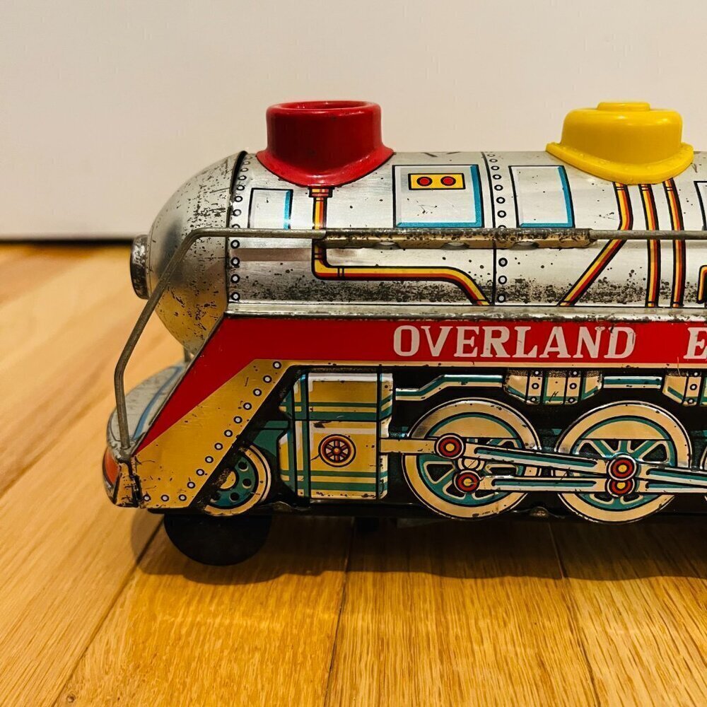 Masudaya Tin locomotive OVERLAND EXPRESS vintage rare toy Made in Japan - Picture 15 of 15